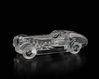 Daum Crystal Car Sculpture