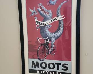 Moots Bicycles "Alligator" Poster by Sheryl Chapman