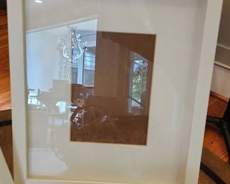 Pottery Barn White Matted Photo Frame