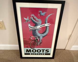 Moots Cycles "Alligator" Poster by Sheryl Chapman