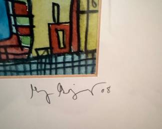 Abstract Figural Watercolor Painting
