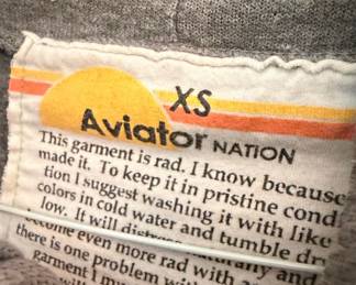 Aviator Nation "5 Stripe" Zip Hoodie