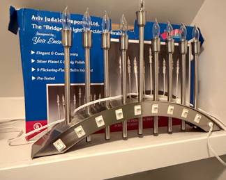 Aviv Judaica Imports "Bridge of Light" Electric Menorah Designed by Yair Emanuel