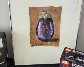 Eggplant Painting by C. Peloquin