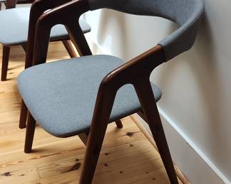 Mid-Century Modern Dining Chairs (Set of 3) - Danish Style