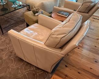 Natuzzi Editions Collection Leather Lounge Chair