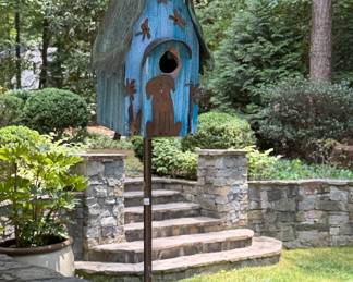 Glitzhome Decorative Dog and Sun Birdhouse