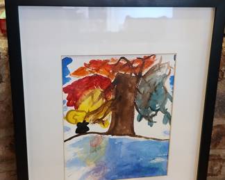 Framed Children's Art Collection