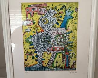 Abstract Figural Watercolor Painting