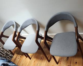 Mid-Century Modern Dining Chairs (Set of 3) - Danish Style