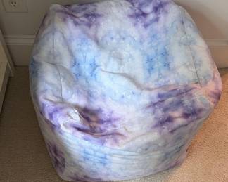Jaxx Saxx 3 Foot Faux Fur Bean Bag Chair - Tie-Dye