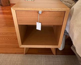 Mid-Century Modern Oak Nightstand