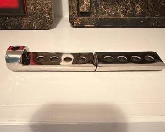 Modernist Metal Candlestick Holder