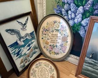 Vintage CrossStitch Samplers with Inspirational Quotes