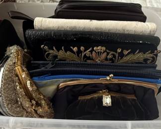 Lot of Vintage Beaded, Embroidered, and Velvet Evening Purses