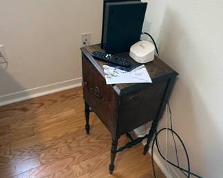 Antique Sewing Machine Cabinet or Side Table