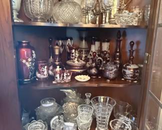 Assorted Vintage Glassware and Decorative Items