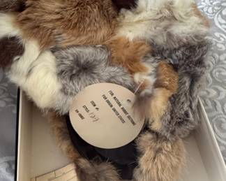 Natural Rabbit Fur Hat