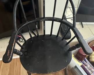 Antique Sack Back Windsor Armchair