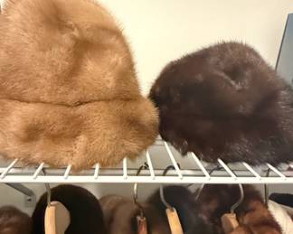 Vintage Mink Fur Hats Collection
