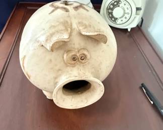 MidCentury Ceramic Piggy Bank