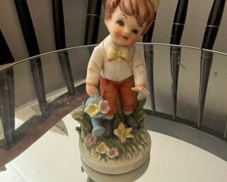 Boy with Watering Can Figurine