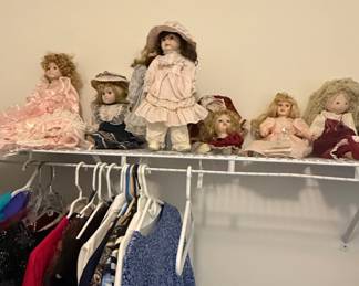 Collection of Porcelain Dolls