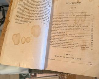 Old Fayette County History Book
