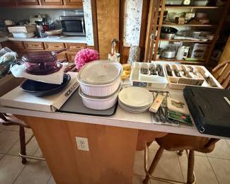 Corning Ware, SIlverware,  Small Appliances, Kitchen Items