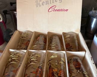 Vintage Kentley Glasses Tumblers