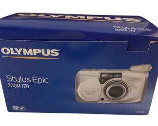 321 - Olympus Stylus Epix Zoom 170 Camera - In Box (Description): Used as is electric/electronic/mechanical item. No guarantee all components, untested.