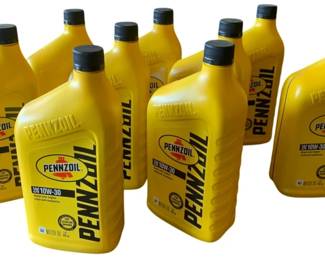 77 - Lot of Pennzoil 10w30 Motor Oil - 9 quarts