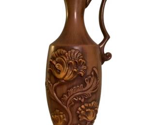 456 - Carved Wood Vase - 18" Tall