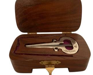 378 - Jaw Harp w/ Wood Box - 3.5 x 1.75