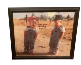 336 - Framed "You Been Farming Long" Print - 20 x 16