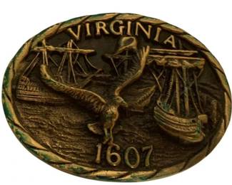 351 - 1981 Virginia Belt Buckle - 4 x 2.5