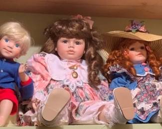 468 - Group Lot of Assorted Porcelain Dolls
