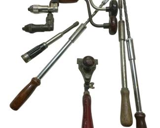 557 - Group Lot of Wood Handle Tools