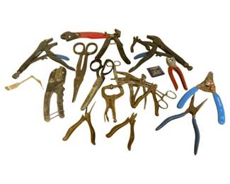527 - Group Lot of Chanel Locks, Plyers & Scissors