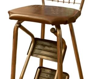 172 - Chair w/ Fold Out Stool - 36 x 17 x 14
