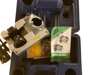 550 - Drill Doctor 750x in Case (Description): Used as is electric/electronic/mechanical item. No guarantee all components, untested.