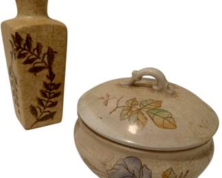 285 - Vase and Covered Dish