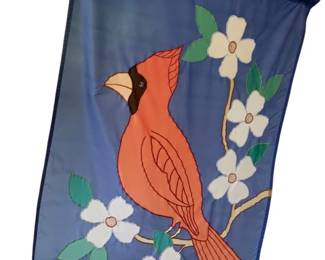 114 - Cardinal Flag w/ Pole