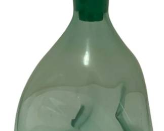 286 - Vintage Pinched Glass Decanter