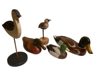 412 - Group Lot of Assorted Duck Statues