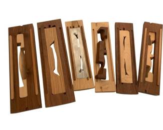 376 - Wooden Handmade Router Templates for (Description): Wood Working - 2.5 x 12.5 x 4