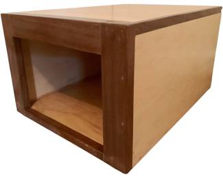 307 - Wooden Storage Box - 11 x 14.5 x 19
