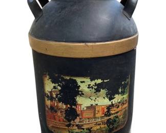 41 - Vintage Painted Milk Can - 24 x 13