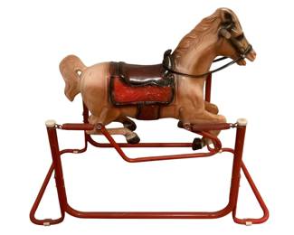 346 - Antique Wonder Horse on Stand - 38 x 48 x 23