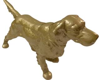 248 - Cast Iron Pointer Dog Figure - 2.5 x 15